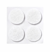 Møbelknotter selvklebende Ø17 mm hvit - 20 stk.